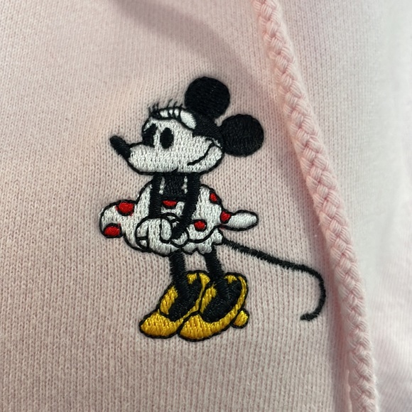 Walt Disney World Powder PINK MINI MOUSE Sweatshirt hoodie XL - Picture 2 of 6
